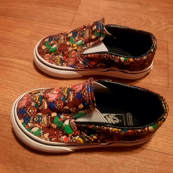SOLD Vans Nintendo Slide Ons Baby 6c - Picture 6 of 9